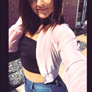 Honeybum brand “velour” tracksuit jacket